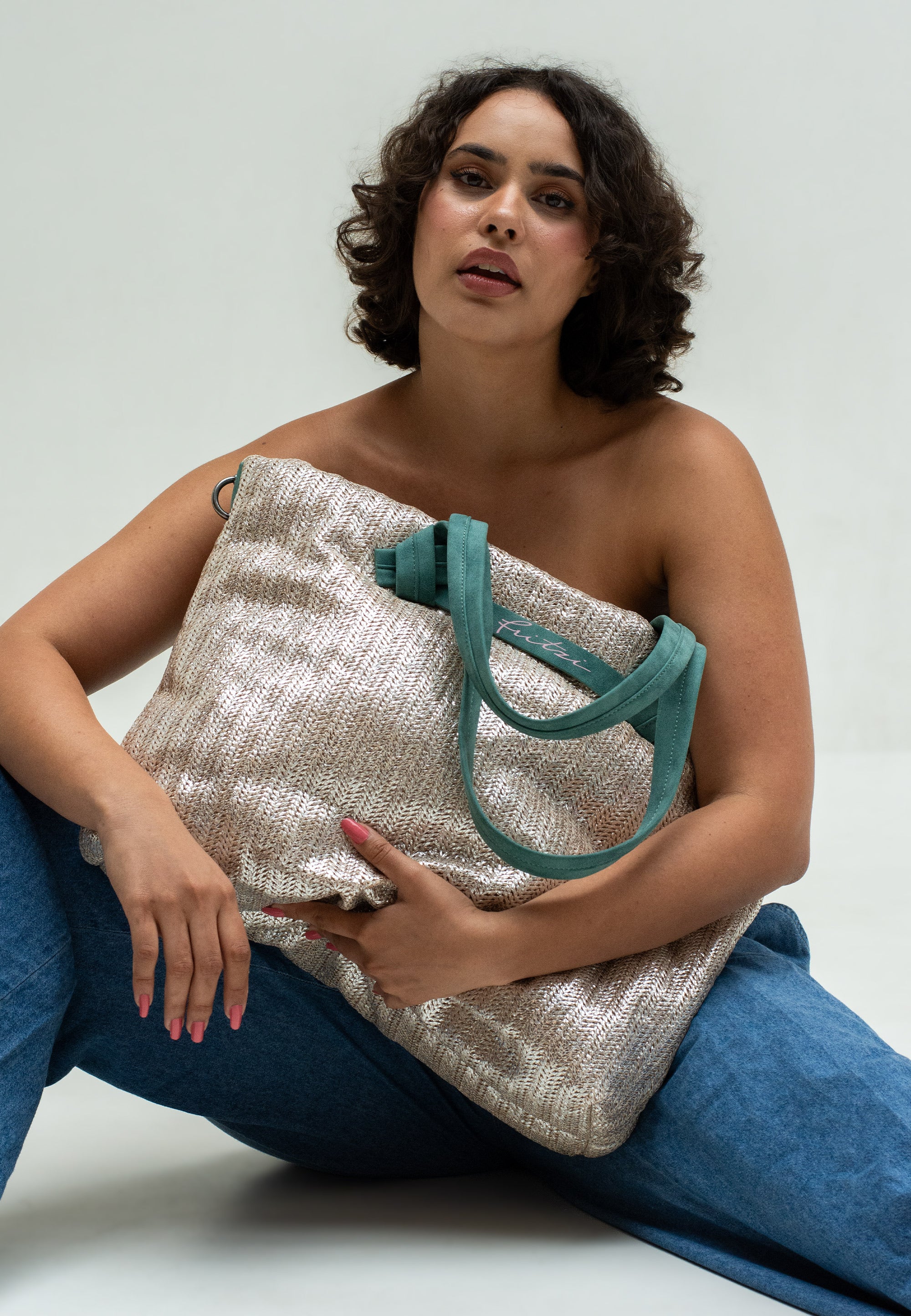 Cloud Shopper Big | Limited Painted Straw - Image 3