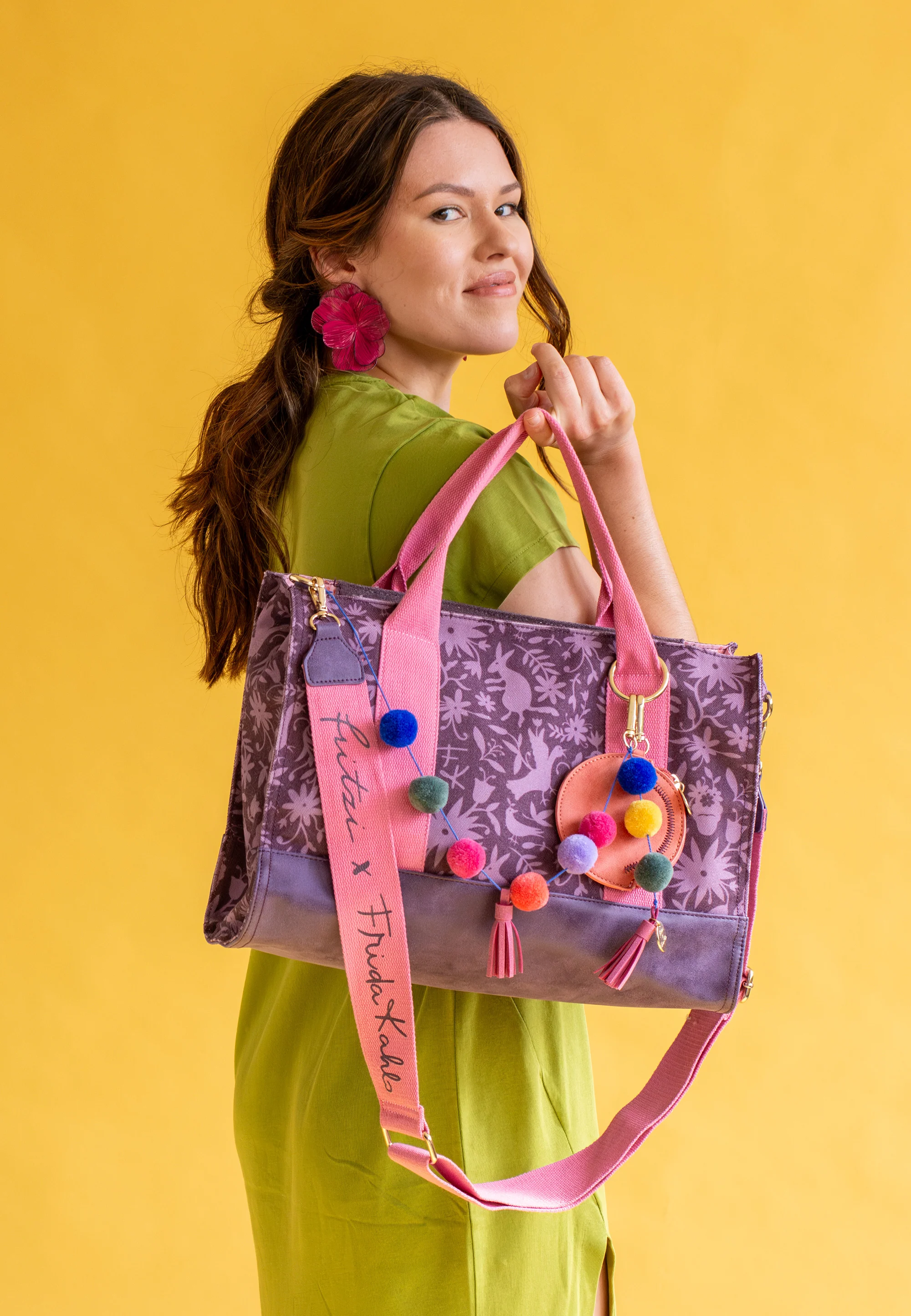 Fritzi x Frida Kahlo Tote Bag Limited Canvas Nature Folk - Image 4